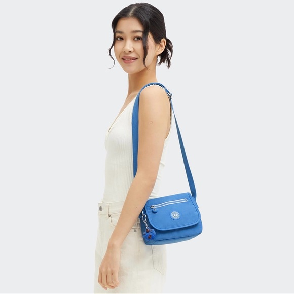 NWT Size Small Kipling Sabian Small Crossbody Bag In Bounce Blue 10” X 6” X 3.5” - Picture 6 of 13
